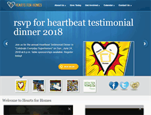Tablet Screenshot of heartsforhomes.org